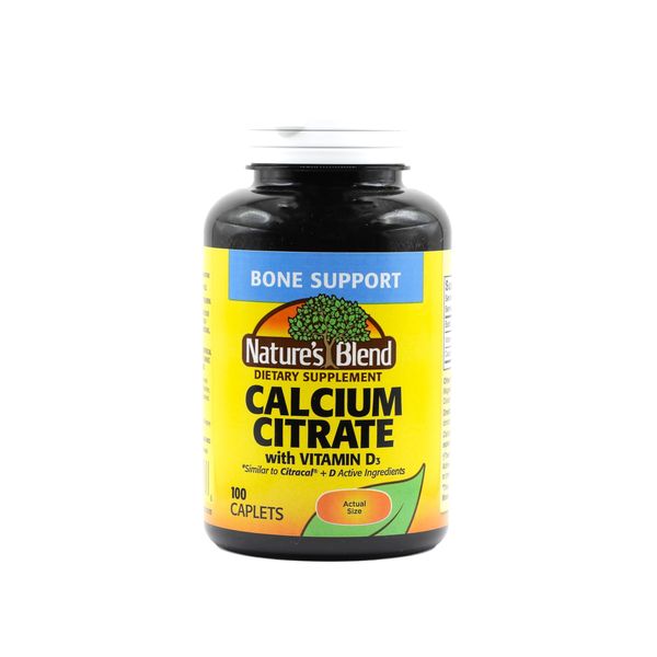 Nature's Blend Calcium Citrate with D3 100 Cplts
