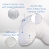 Core Products Mini Edge CPAP Pillow, Contoured Comfort Pillow to Reduce Mask Leaks, Pressure Point Soreness