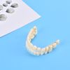 28pcs Denture Whitening Temporary Fake Teeth Upper Lower Removable Veneers, 01 Black