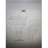 Conductor Head Scupper Box One Piece Molded Plastic 3"x4" Downspout Rain Roof