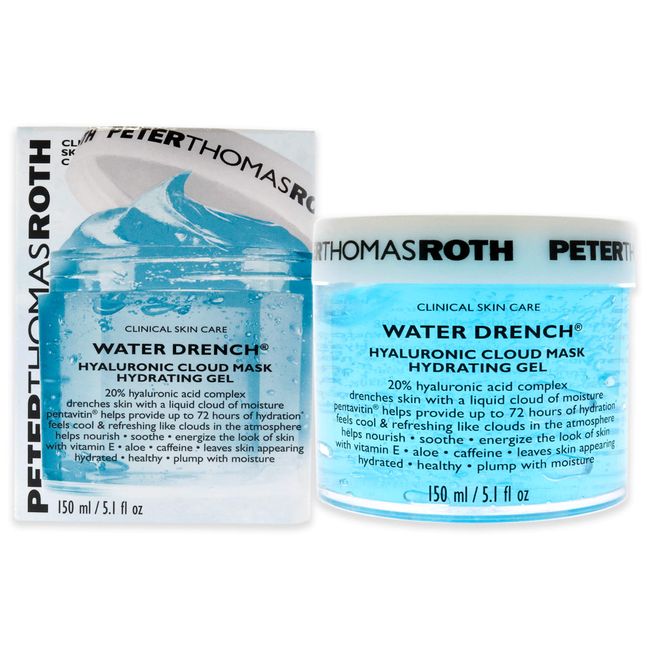 Peter Thomas Roth | Water Drench Hyaluronic Cloud Mask Hydrating Gel | Moisturizing Face Mask with Hyaluronic Acid, Up To 72 Hours of Hydration