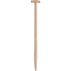EDE Spade Handle Ash 950/41 mm - Ideal Gardener's Spade Handle Comfort - Untreated Ash Wood - Double Steam Bent - Fine Polished - With T-Handle and Cut