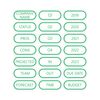 Corporate Presentation Title and Header Magnet Kit by DCM Solutions (Green, Rounded)