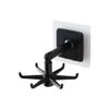 Home Accessories Self-Adhesive Waterproof 360° Rotating Folding Hook (Black 2 Packs)