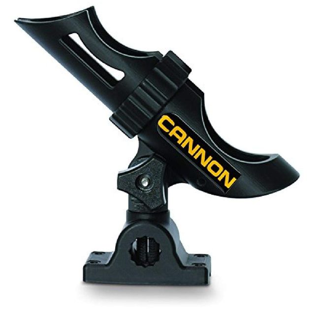 Cannon 2450169-1 Three-Position Adjustable Track Mounted Rod Holder, Black Composite