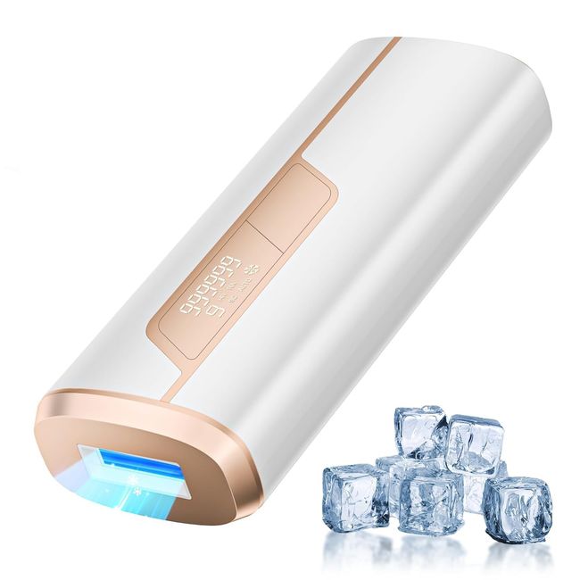 YUNDOO Salon Grade IPL Light Epilator, Epilator, Cold Sensation Remover, Light Epilator, 990,000 Irradiation, VIO Compatible, 9 Levels Adjustable, 18.34 J High Output, Automatic / Manual Irradiation