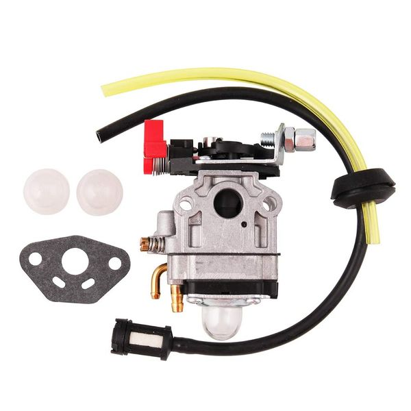 Sporacingrts Walbro WYJ Type Carburetor Compatible with Chalk, Spacer and Fuel Hose Set with Primary Pump, 26cc EKK2600 STIHL RYOBI Weed Trimmer EKK-2370 MEM264R 26cc-33cc Weed Trimmer Kurz TJ22 From