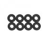 Horze T-Lock Fastener For Replacement on Horse Blankets, Set of 8, Black Rubber