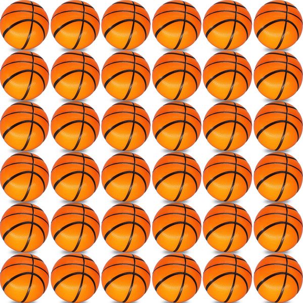 Mini Basketball Stress Balls 96 Pcs 2'' Inch Mini Basketballs for Kids Adults Small Basketball Party Favors Foam Sports Ball Squeeze Ball Anxiety Stress Relief for Birthday Party Bag Gift Fillers