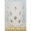 Bisque - Cylinder Candle Lantern 5.25"Tx4" Diameter (Unpainted, Ready for Glaze)