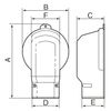 Panasonic Wall Extraction Cover P Type DAS280PS Air Conditioner Parts