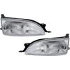 Halogen Headlight Set For 1995-1996 Toyota Camry Left & Right w/ Bulbs Pair