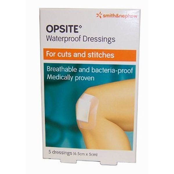 OPSITE Waterproof Dressings x5 6.5cm x5cm