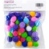 Cousin DIY Multicolor 3/4 inch Poms, 45 Pack