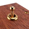 Giyofom 86 Type Solid Wood Panel Retro Brass Toggle Switch Socket