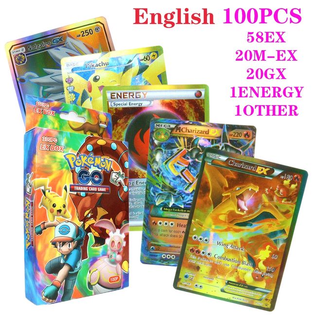 60Pcs Vmax cards V GX EX English version anime collection Trading card  booster shiny cards pokemon toy for kids - Realistic Reborn Dolls for Sale
