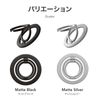Luplus LN-SMRG10BK Compatible Smartphone Ring "MAGTUS" Ring Multi Stand Matte Black