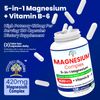 2 Pack Magnesium Complex Supplement 420mg + Vitamin B6 - Sleep and Brain Support
