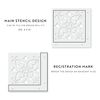 Susanna Tile Stencil - Stencils for Floors, Painted Floor, Floor Stencils Large, Tile Pattern Stencil, Tile Stencils