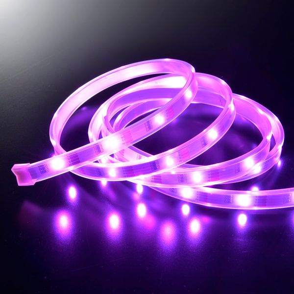 Ohm (OHM) NIT-ALA6TU15V 06-1800 Electric LED Tape Light Torchiere Light Color Changing RGB Illumination LED USB Powered String Lights String Lights Tape Length 3.9 ft (1.5 m) Double Sided Tape Magnet