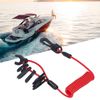 KooingTech Outboard Kill Switch, Outboard Motor Kill Stop Switch, Outboard Engine Ignition Emergency Key Lanyard Rope with 7 Keys
