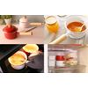 Fuji Enamel IH Compatible Mini Saucepan 12cm White with Poly Lid