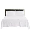 AmigoZone Flat Sheet - Soft Brushed Microfiber Easy Care Top Sheet - Long Lasting Fade Resistant (White, Single)