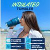SUN NINJA - 30oz Tumbler - Light Blue