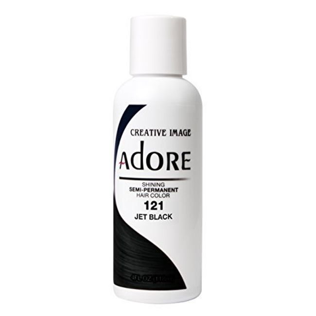 Adore Shining Semi Permanent Hair Colour, 121 Jet Black by Adore