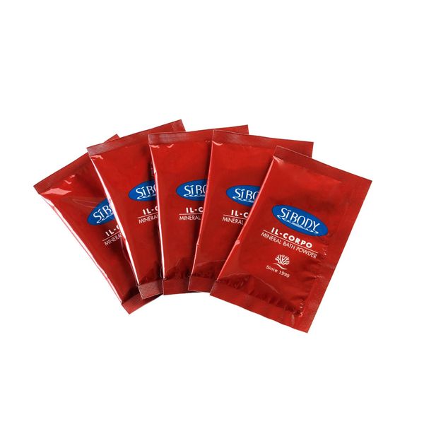 Ilcorpo Mineral Bath Powder, Trial Set of 5 Packets, Additive-free, Snow Salt, Seaweed Extract, Bath Salt, Sauna, Clean, Hot Bath, Moisturizing