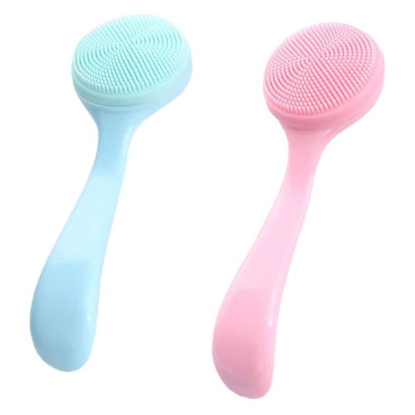 2 Pcs Silicone Facial Cleansing Brush Silicone Manual Facial Cleansing Brush Face Brush Cleansing Face Massager Brush for Face Care