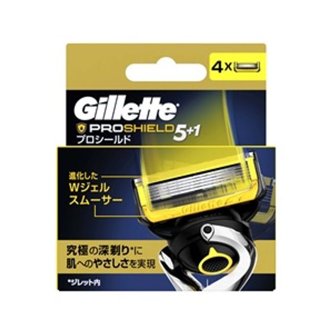 [P&amp;G] Gillette ProShield Replacement Blades, 4 pieces [Cosmetics]