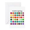 CafePress Color Analysis Card Warm Spring Folded Greeting Card Matte