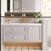 goldenwarm 10 Pack Cupboard Knobs White Drawer knobs, Single Hole Kitchen Handles