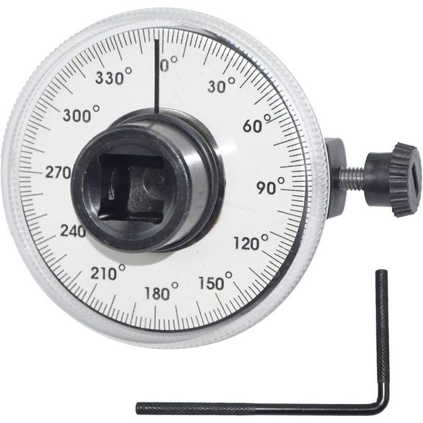 Thsakzo Angular Torque Gauge, 1/2 Inch Angle Drive 360 Degree Wrench, Adjustable Meter Set