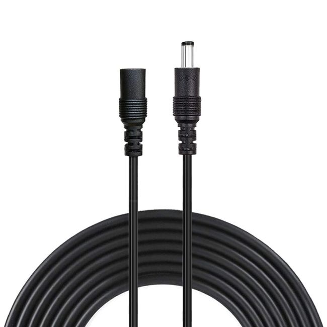 Liwinting 1m Black DC Extension Cable, DC/AC Power Extension Cable 2.1mm x 5.5mm DC Adapter Extension Cable, DC Extension Cable Connector, DC Male to Female Connector Cable Power Adapter, Webcam Power Cord, etc