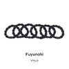 Fuyunohi Hair Ties, Black, No Marks, Hair Ties, Hair Ring, Ponytail Ring, Rubber, Hair Clips, Hair Accessories, Black, Set of 6, Hair Ties, Rope Style, High Elasticity, Stylish, Adult, Simple, Cute, Elegant, Thick