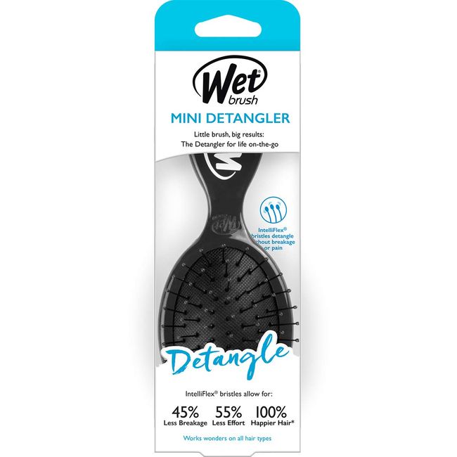 WetBrush Mini Detangler Hair Brush, Black, 1 Piece