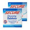 Secure Denture Cleansing Tablets, Cleans and Refreshes, 32 Tabs (Pack of 2)
