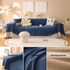 Waterproof Sofa Cover for Pets, Dark Blue Couch Covers for Sectional Sofa, Si...
