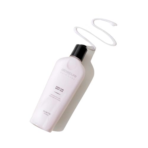 Aloette Hand and Body Silk, Soothing Aloe Vera & Coconut Oil, Non-Greasy Moisturizer, Gentle Floral Scent, Cruelty Free, 8 Fl Oz