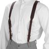 TOURBON Men's Y-Back Adjustable Elastic Suspender with Hooks Work Suspender Gift