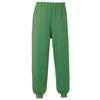 Square Knit Hem Ribbed Trousers Olive LL 5113