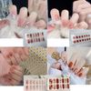 8 Sheets 112 Stickers Nail Stickers, Long Lasting, Nail Wrap, Nail Accessories, Realistic Nail Gale Stickers, Nail Stickers, For Hand, Pink, Cute, Cute, Cute, Popular, Fashionable, Advanced, 3D, Easy to Apply Nails, Nail Stickers, Nail Design, Nail Art, G