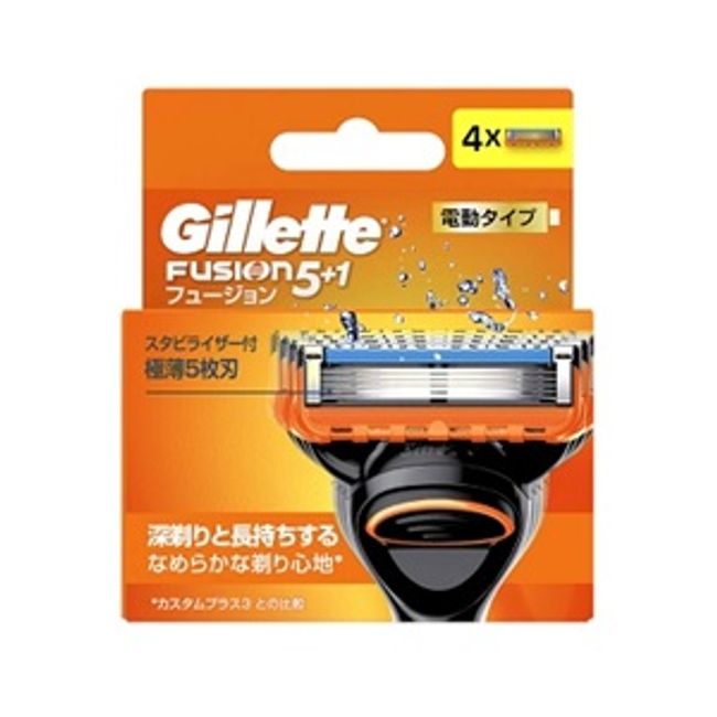 [P&amp;G] Gillette Fusion Electric Type Replacement Blades 4 Pieces [Cosmetics]