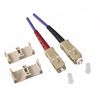 DINIC Fibre Optic Cable OM4, 50µ, Patch Cable SC/SC Multimode (2m, Purple)