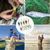 WERIGONI 10pcs Spoon Trout Bait Set Trout Bait Fishing Spoon Bait with Tackle Box Single Hook Trout Fishing Lure Spoon 2.5g/3.5g/5g