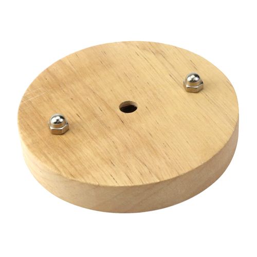 Meprotal Wooden Light Canopy Kit, Chandelier Ceiling Light Plate with Hanging Plate, Modern DIY Solid Wood Display Lamp Base 4.7inch