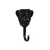 Tack Room Studio Boxer Solid Brass Dog Hook Hanger- for Leashes and More (Black)