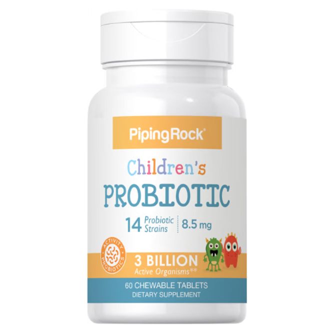 Children's Probiotic 14 Strains 3 Billion Organisms, 60 Chewable Tablets